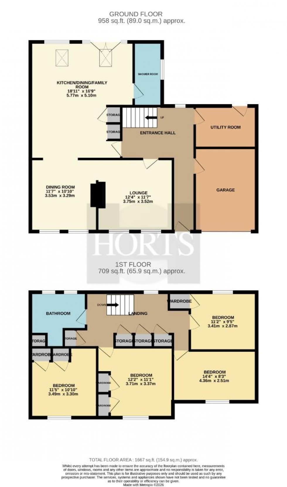 Floorplan for Abbots Way, Roade, Northampton