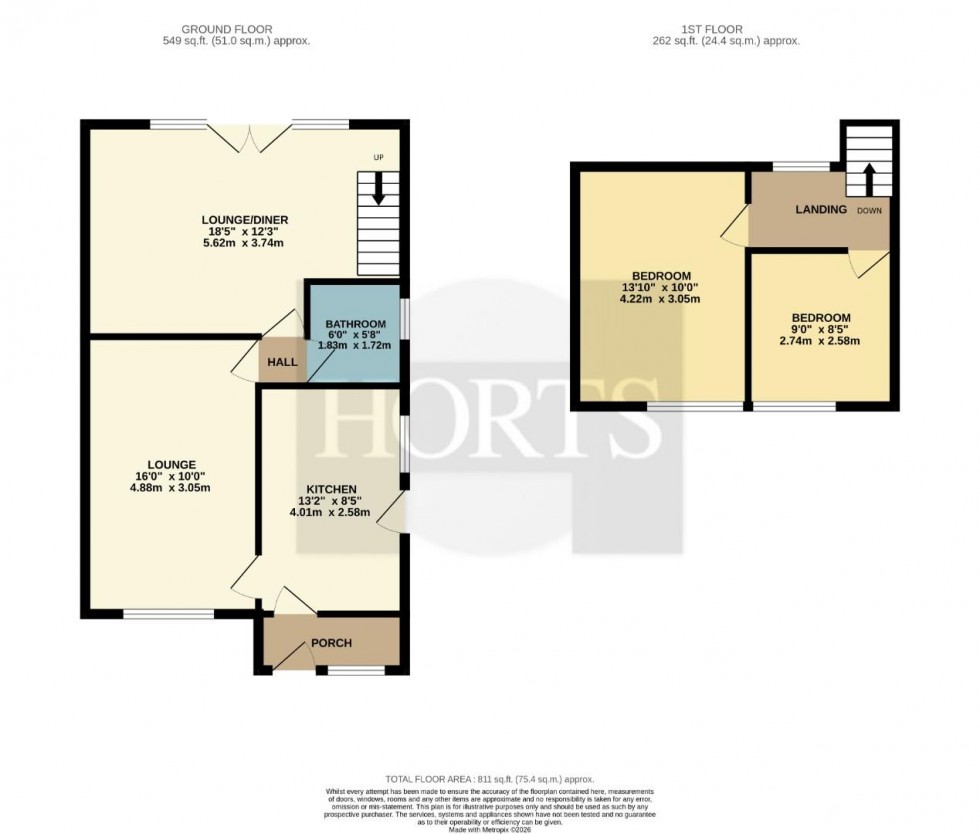 Floorplan for St. Marys Way, Roade, Northampton