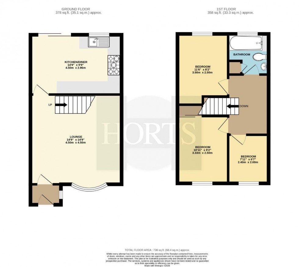 Floorplan for Dreyer Close, Rugby
