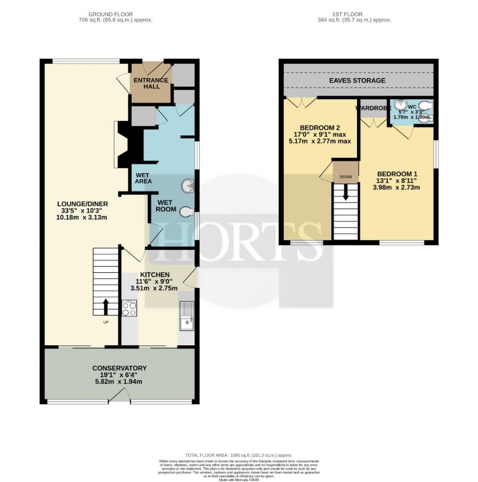 Floorplan for Willow View, Kislingbury, Northampton