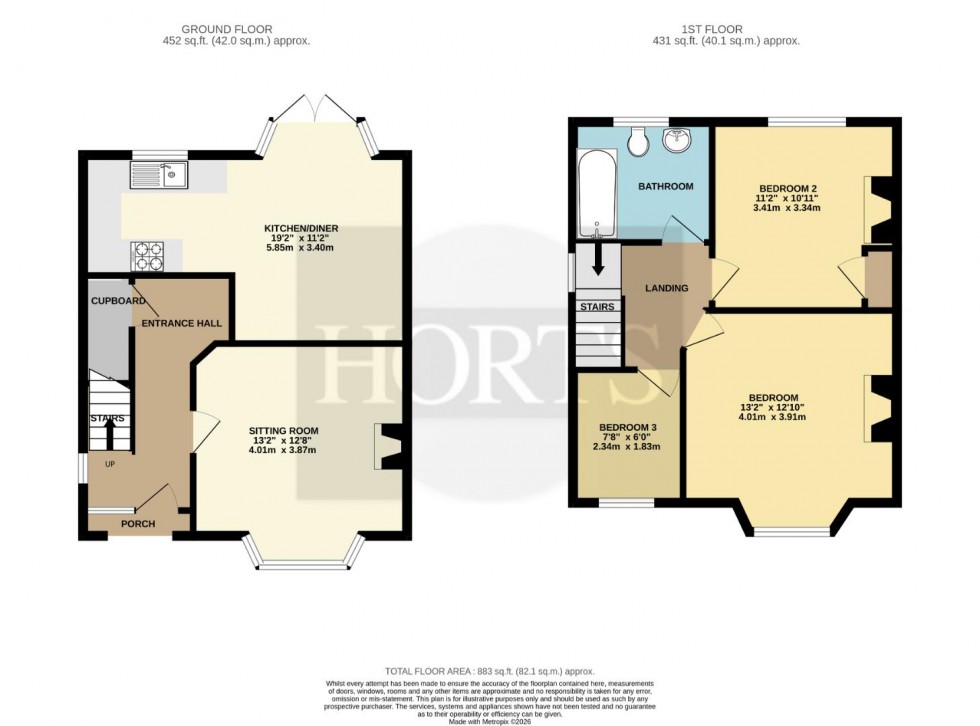 Floorplan for Broadway East, Northampton
