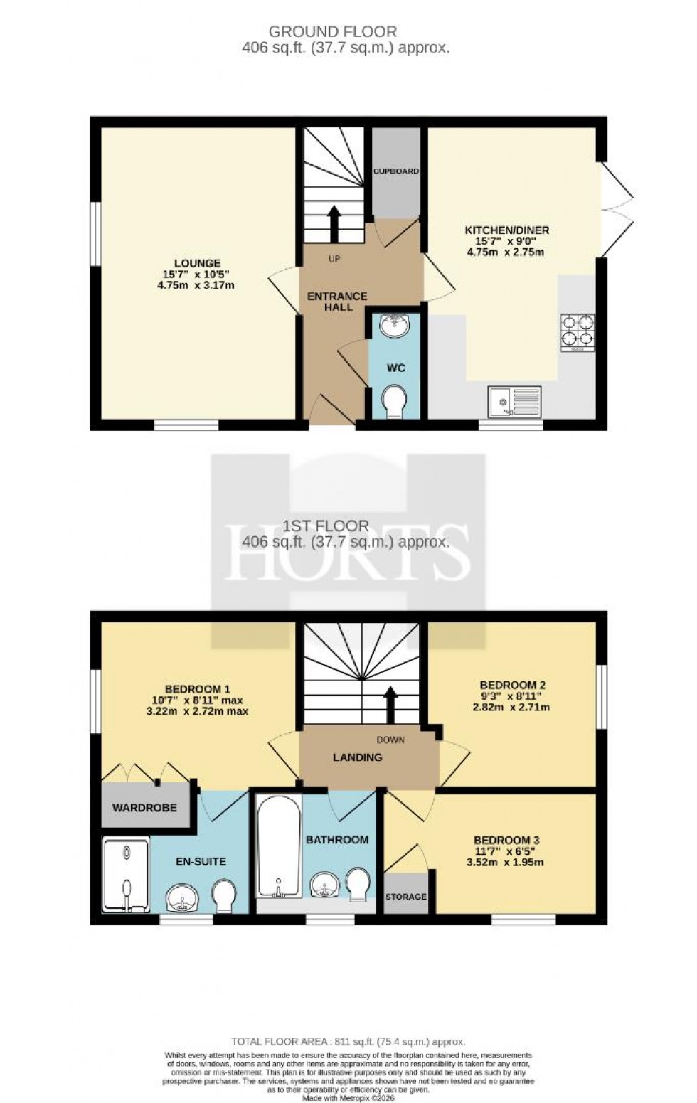 Floorplan for Manderville Close, Manderville Grange, Northampton