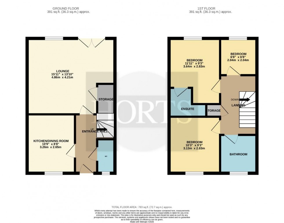 Floorplan for Stratford Road, Roade, Northampton