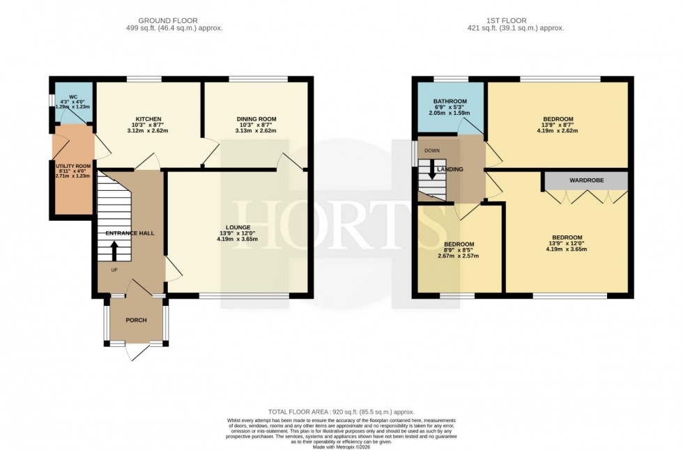 Floorplan for Westbourne Grove, Rugby