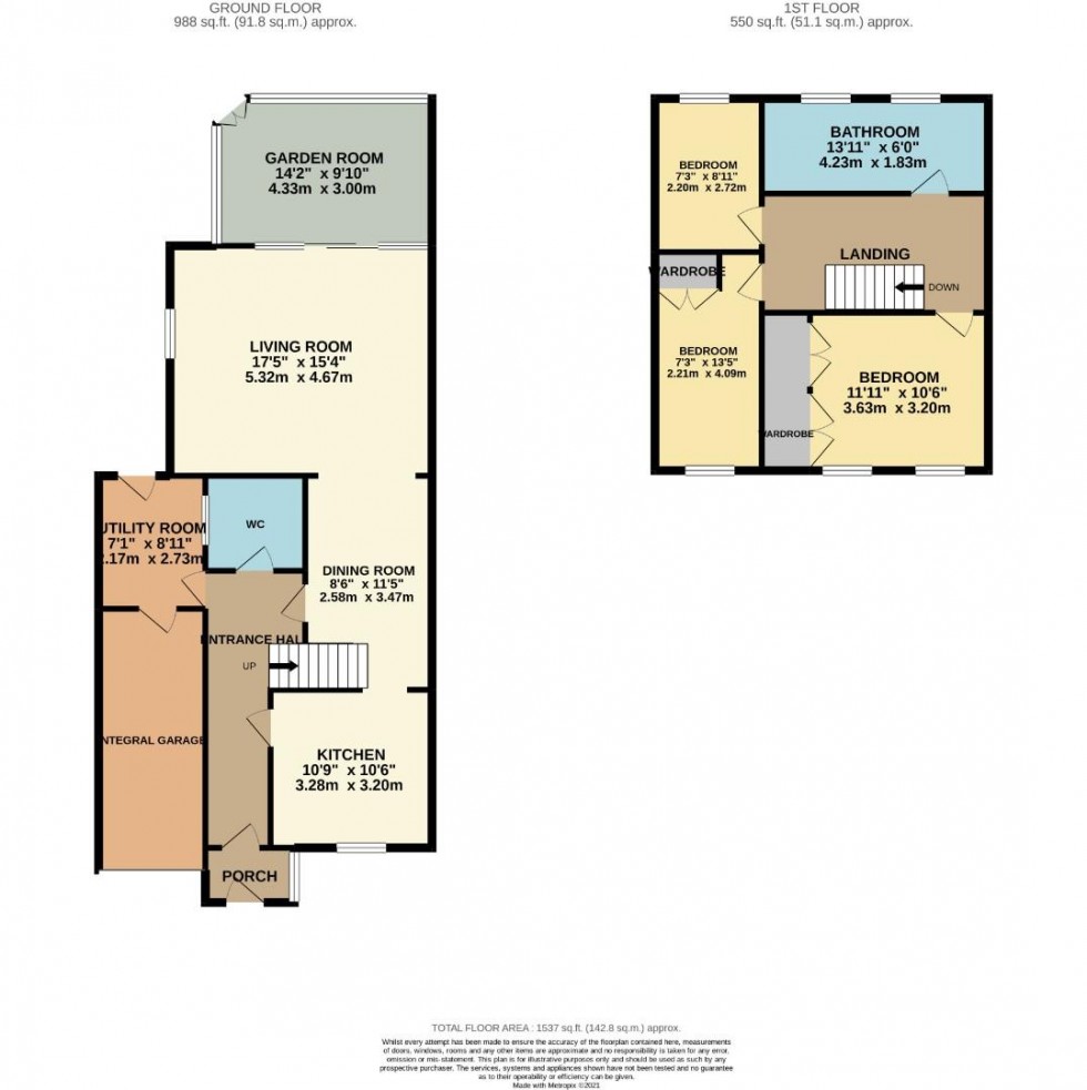 Floorplan for Elizabeth Way, Earls Barton, Northampton