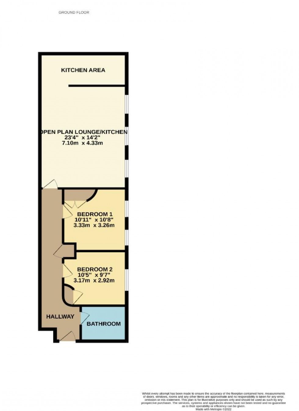 Floorplan for Webbs Factory, Brockton Street, Northampton
