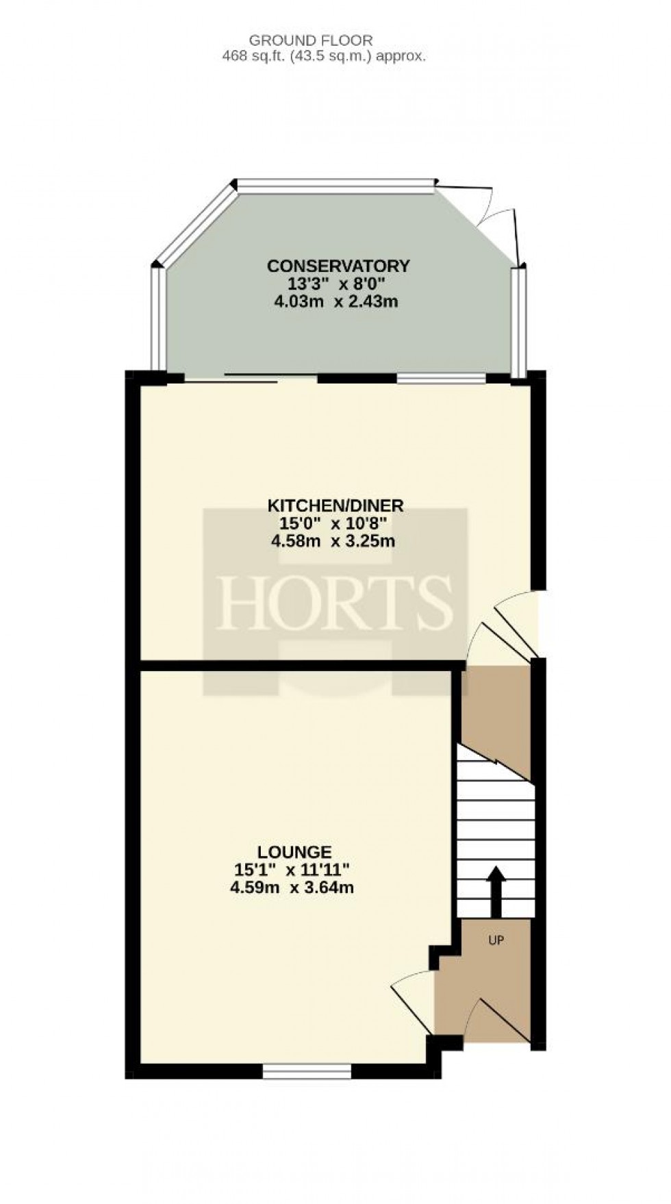 Floorplan for Highfields, Towcester