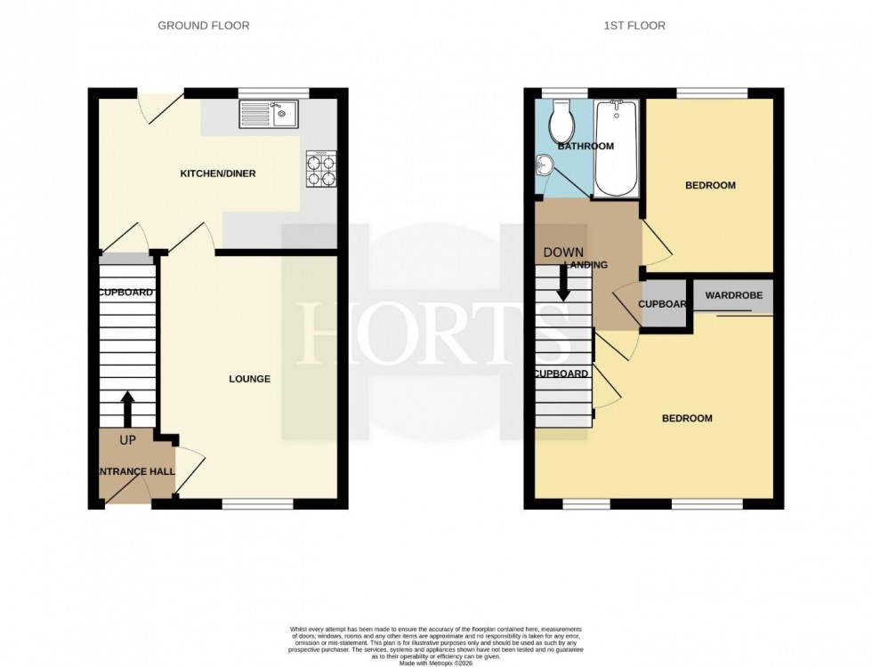 Floorplan for Bronte Close, Town Centre, Rugby