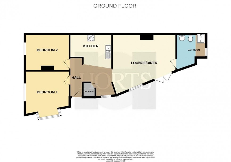 Floorplan for Holbrook Avenue, Rugby