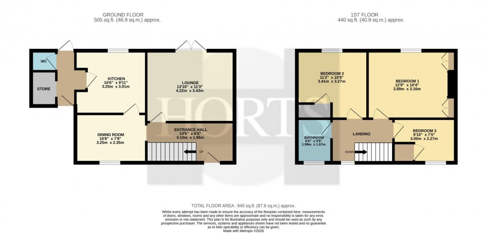 Floorplan for Friars Avenue, Delapre