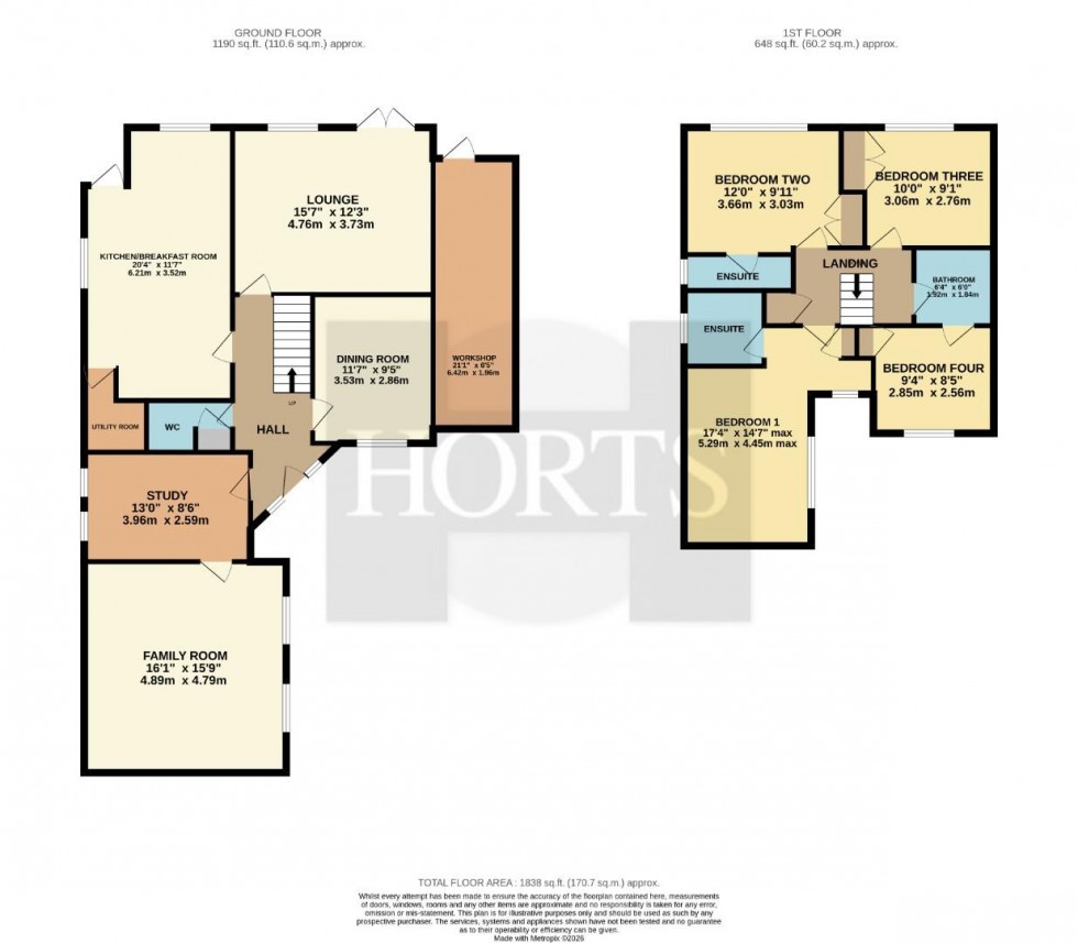 Floorplan for Cherry Blossom Close, Little Billing, Northampton