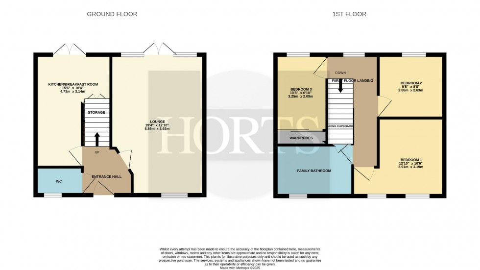 Floorplan for Honeywell Cottage, Main Street, Mawsley Village