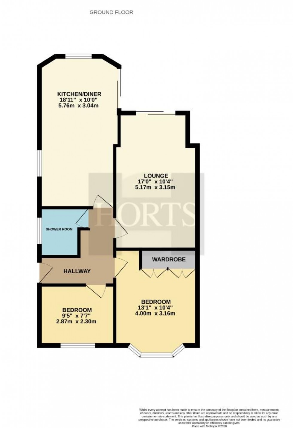 Floorplan for Greenview Drive, Links View, Northampton