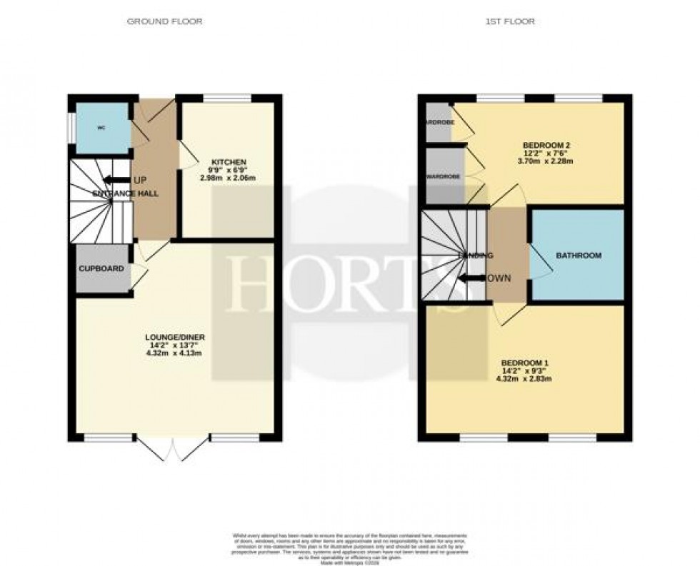Floorplan for Elderton Way, Earls Barton, Northampton