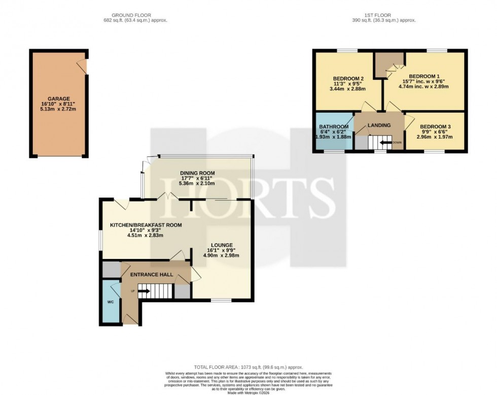 Floorplan for Yeoman Meadow, Northampton