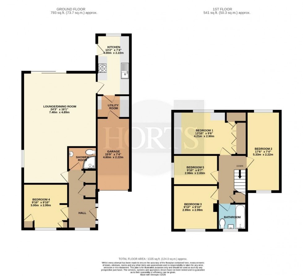Floorplan for Sheridan Close, Rugby