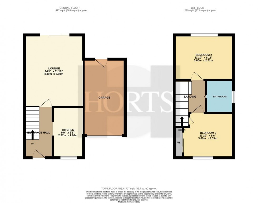 Floorplan for Bordeaux Close, Northampton