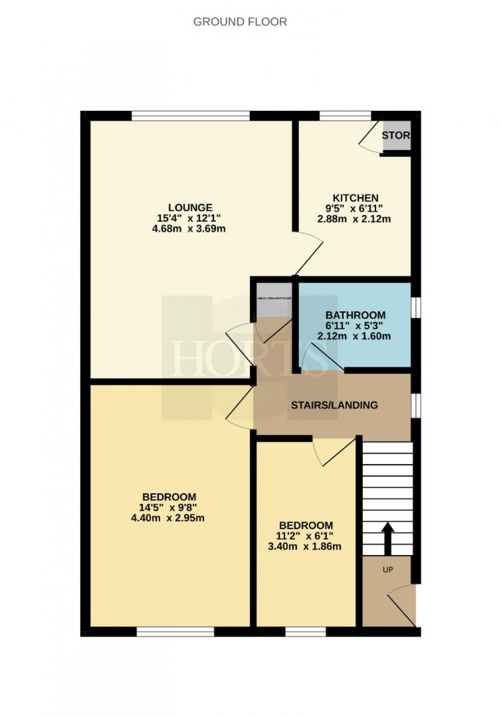 Floorplan for Arbour Close, Rugby