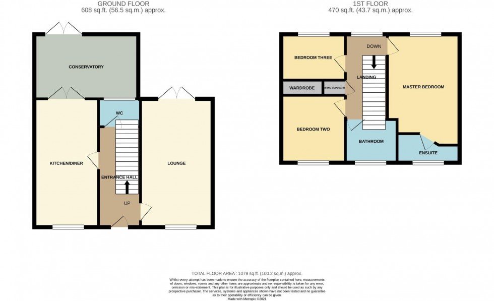 Floorplan for Fieldfare Close, Coton Meadows, Rugby