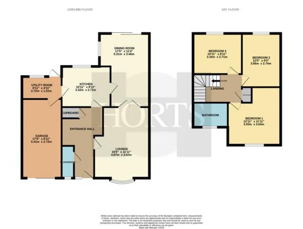 Floorplan for Churchill Road, Earls Barton, Northampton