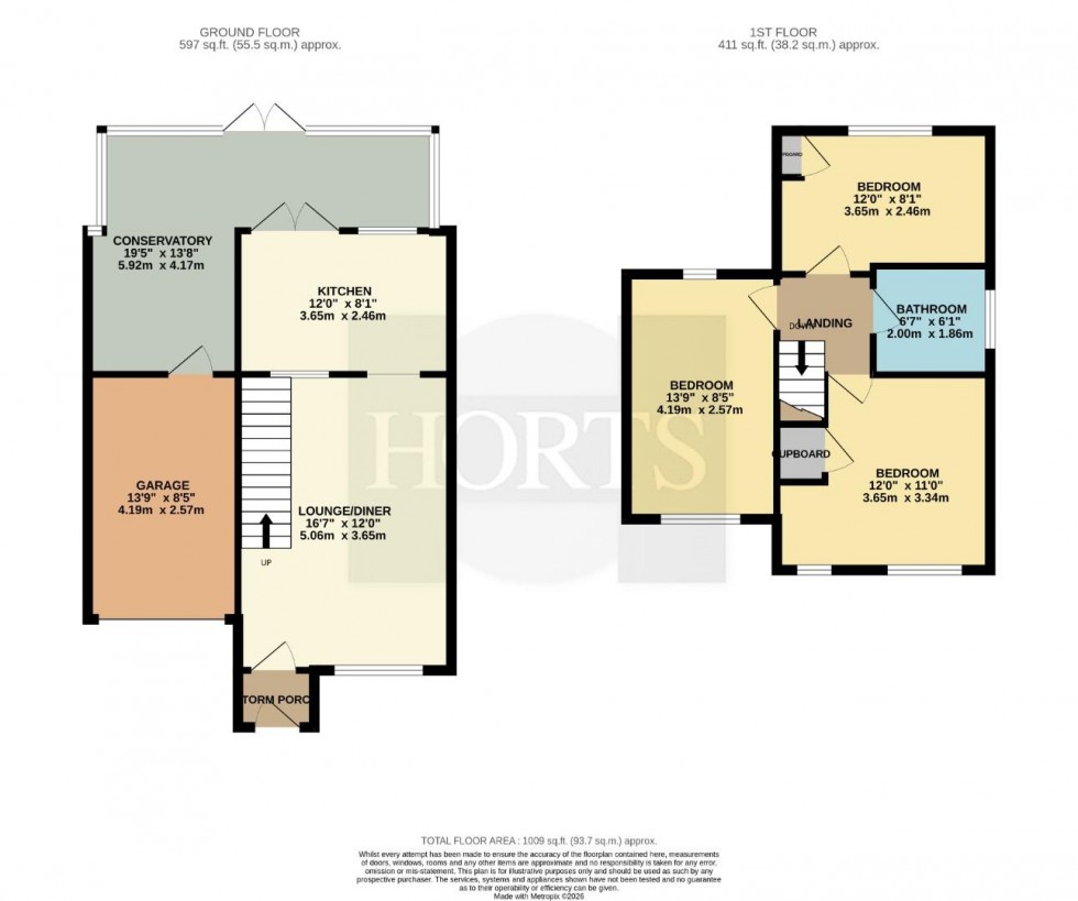 Floorplan for Pennington Mews, Rugby