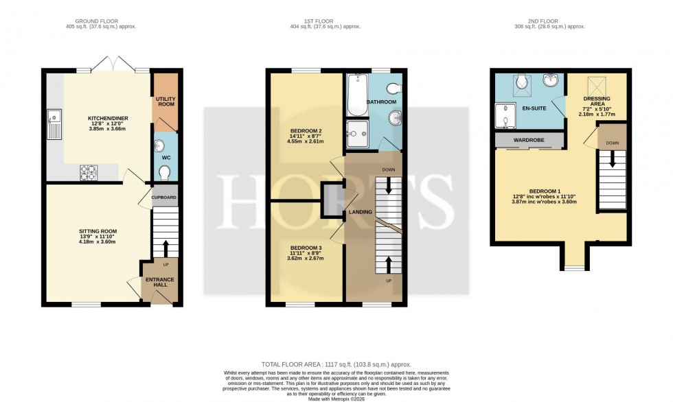 Floorplan for Ludlow Lane, Towcester