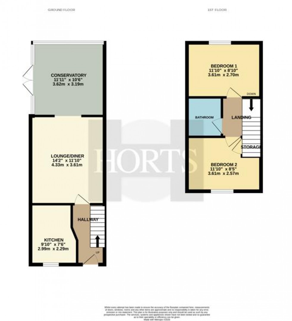Floorplan for Chardonnay Close, New Duston, Northampton