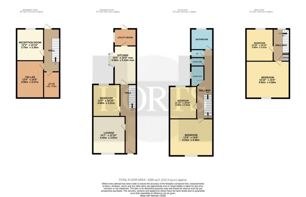 Floorplan for Hazelwood Road, Northampton