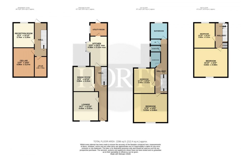 Floorplan for Hazelwood Road, Northampton