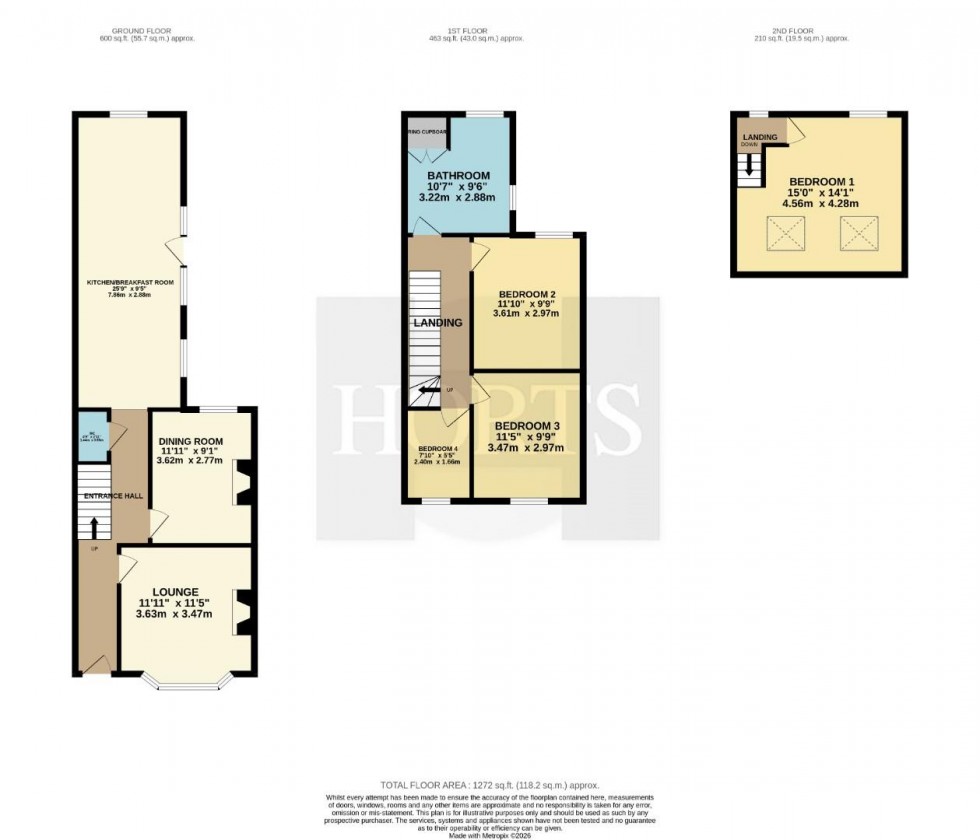 Floorplan for Bath Street, Rugby