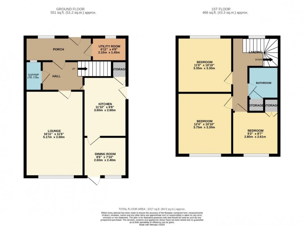 Floorplan for Chiltern Way, Northampton