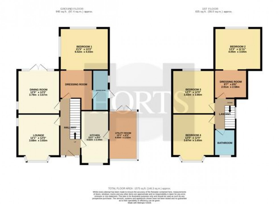 Floorplan for Queensway, Wellingborough