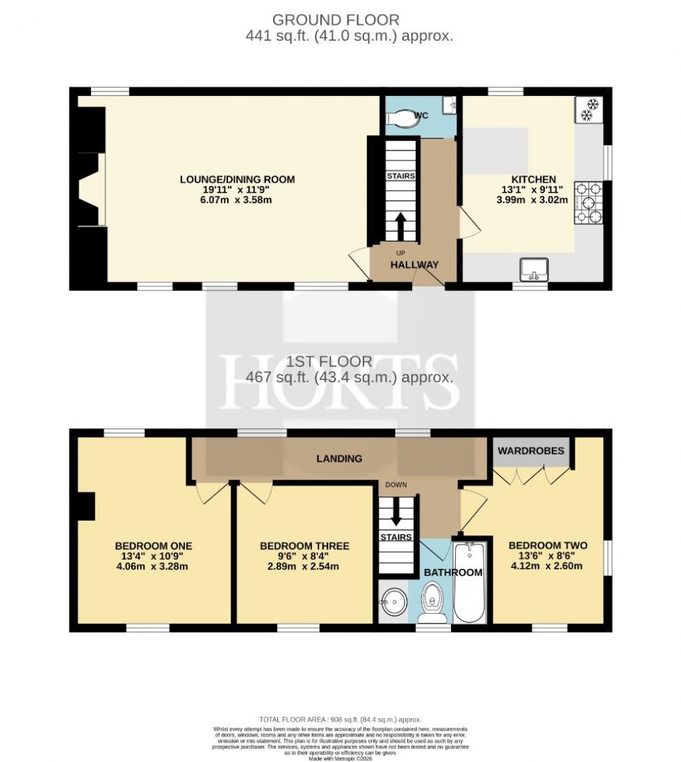 Floorplan for Old End, Piddington, Northampton