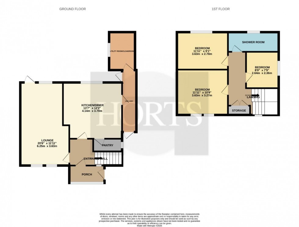 Floorplan for Hoe Way, Roade