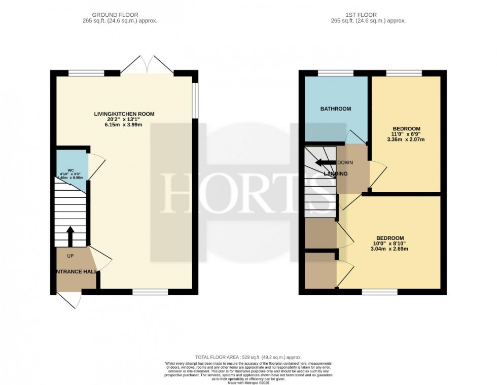 Floorplan for Hamilton Drive, Towcester