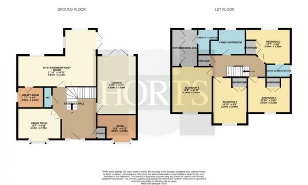 Floorplan for 75 Old Gorse Way, Mawsley.