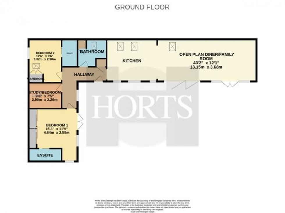 Floorplan for Hill Farm Court, Mears Ashby, Northampton