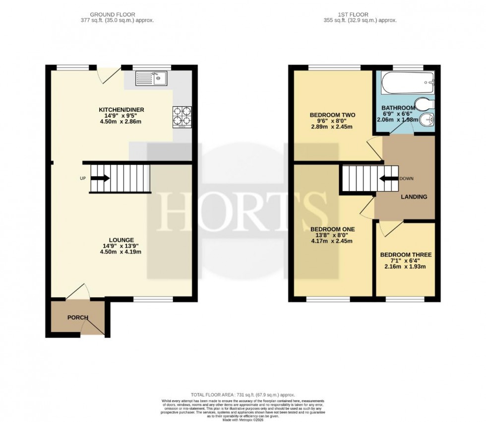 Floorplan for York Ride, Weedon, Northampton
