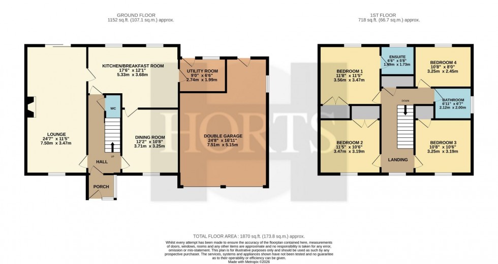 Floorplan for Hunsbury Close, West Hunsbury, Northampton