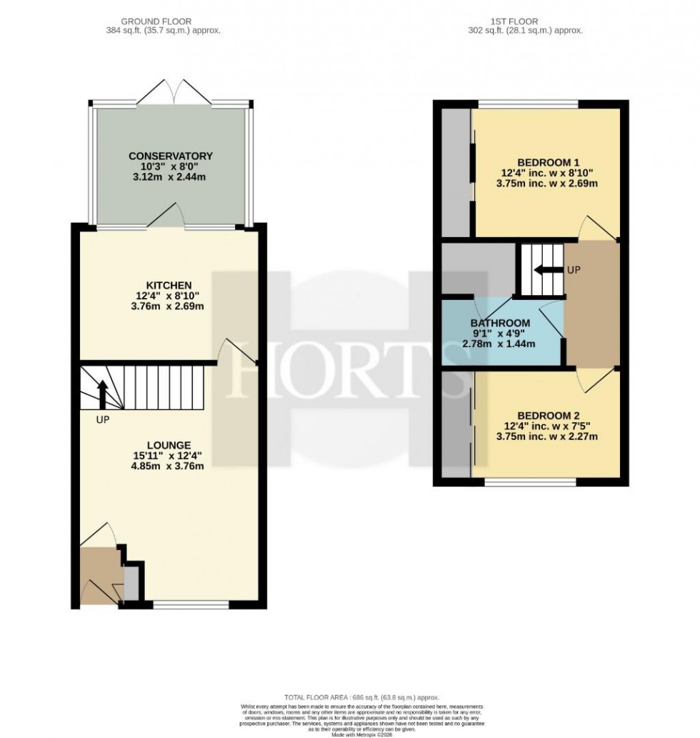Floorplan for Springbanks Way, East Hunsbury