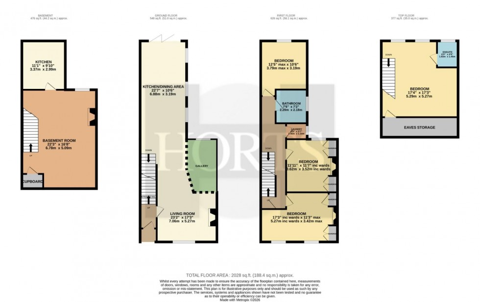 Floorplan for Lower Thrift Street, Northampton