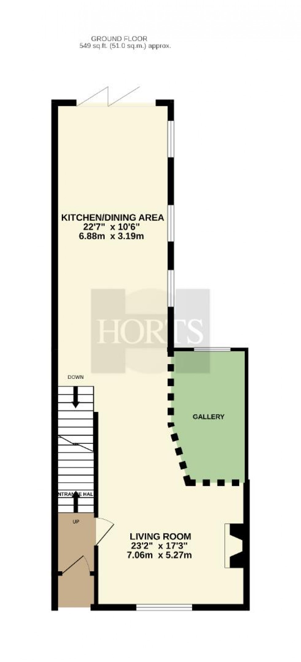 Floorplan for Lower Thrift Street, Northampton