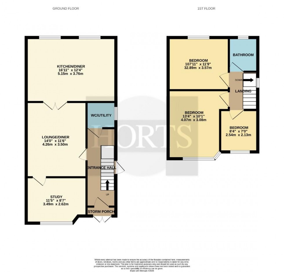 Floorplan for Fullingdale Road, Northampton