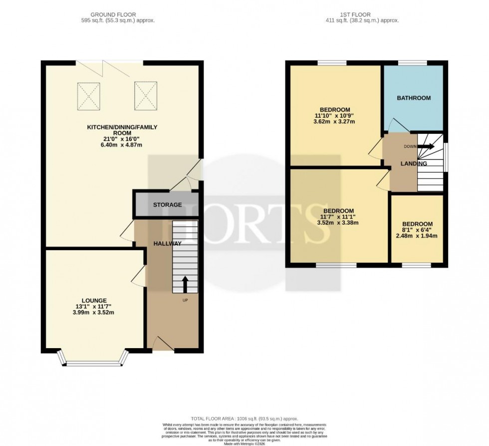 Floorplan for Booth Lane South, Northampton