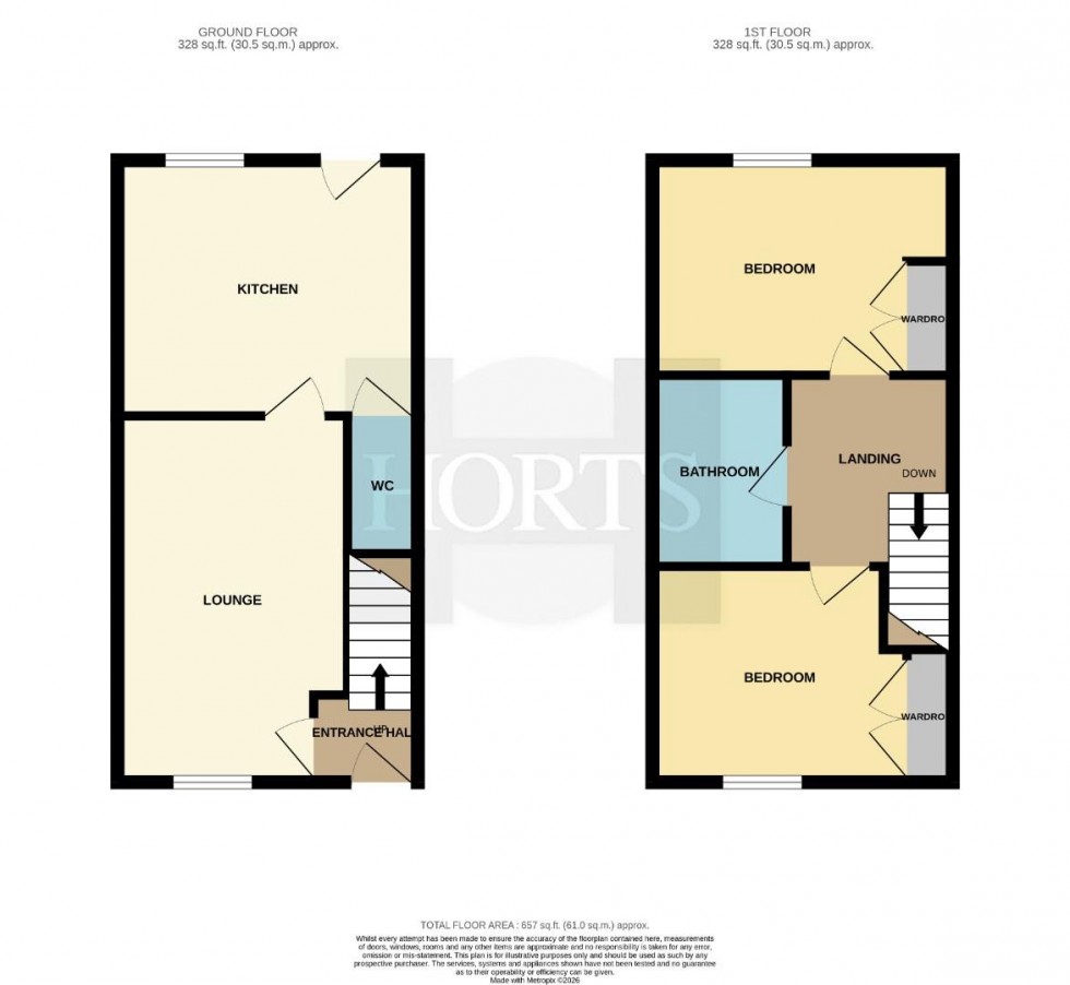 Floorplan for Dodgson Close, Cawston, Rugby