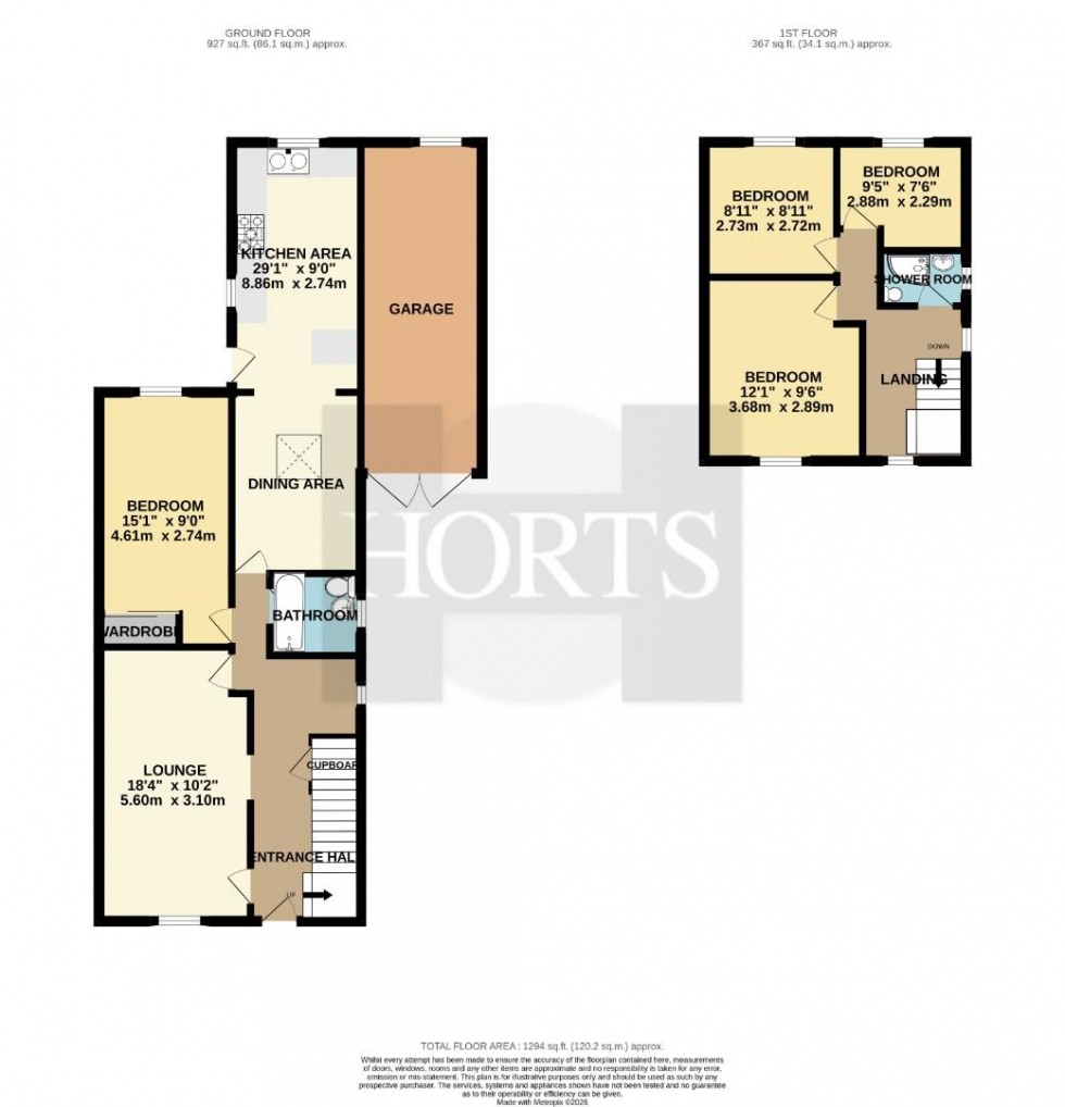 Floorplan for Parracombe Way, Northampton
