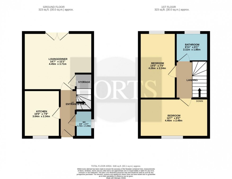 Floorplan for Pianoforte Road, Roade, Northampton