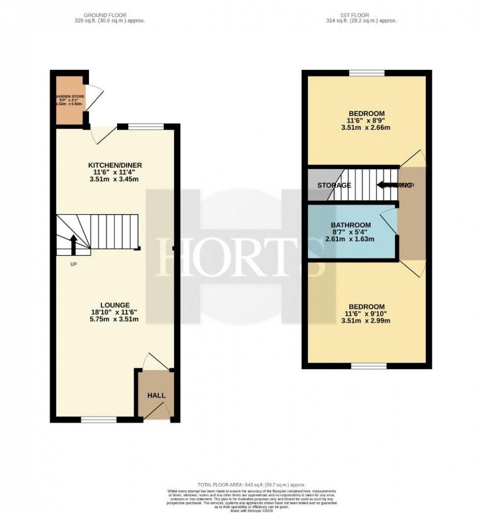 Floorplan for Breach Close, Brixworth, Northampton