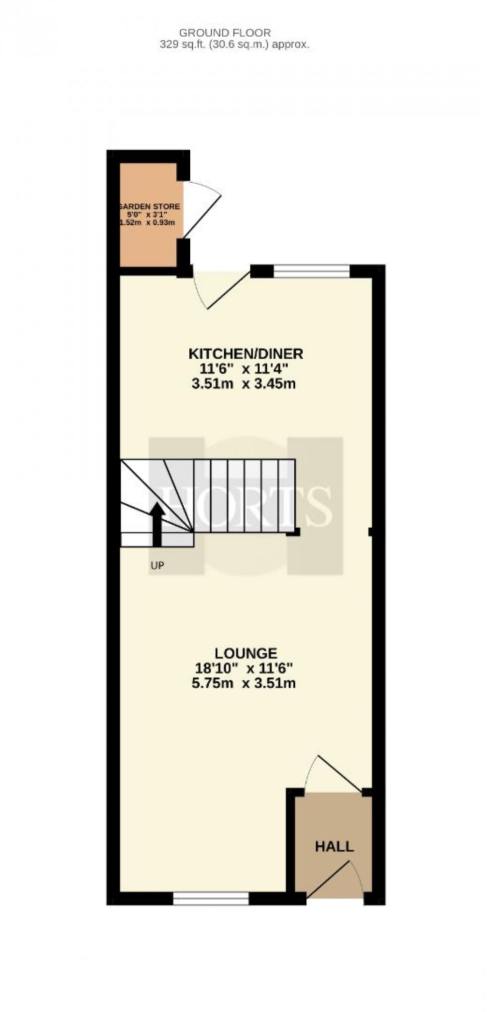 Floorplan for Breach Close, Brixworth, Northampton