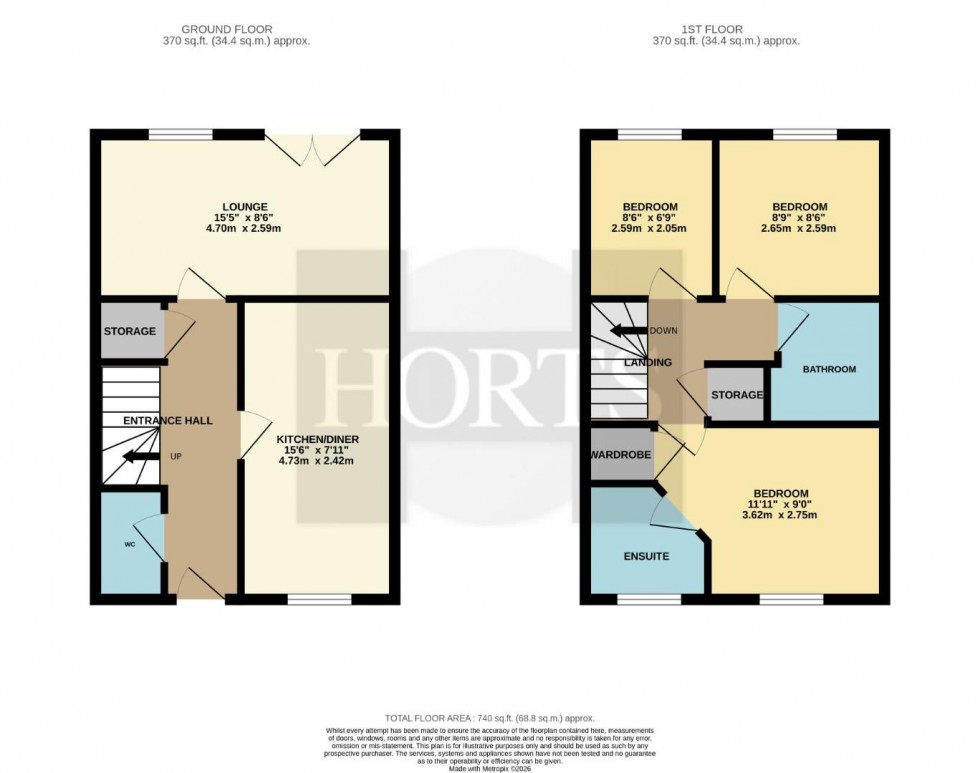 Floorplan for Hamilton Drive, Towcester
